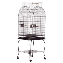 OPENING DOME TOP, PLASTIC BASE AND REMOVABLE METAL STAND - 22"x17"x58"