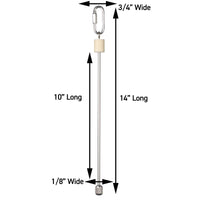 STAINLESS STEEL SKEWERS 10''