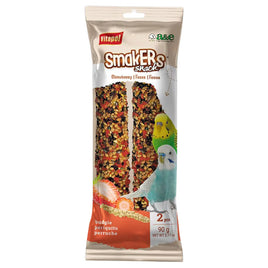 SMAKERS PARAKEET TREAT STICKS STRAWBERRY TWIN PACK