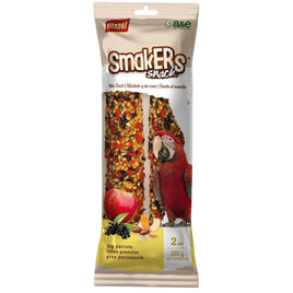SMAKERS BIG PARROT TREAT STICKS FRUIT & NUT TWIN PACK