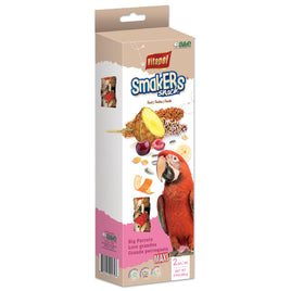SMAKERS PARROT MAXI TREAT STICKS FRUIT TWIN PACK