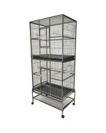 DOUBLE STACK FLIGHT CAGE - 32''x21''x74''