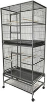 DOUBLE STACK FLIGHT CAGE - 32''x21''x74''