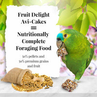 LAFEBER FRUIT DELIGHT AVI-CAKES FOR PARROT